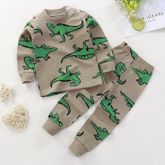 100% Cotton Infantil Underwear Suits Newborn Baby Girl Outfits Autumn Babies Clothes Little Boy Pullover + Trousers Kids Sets